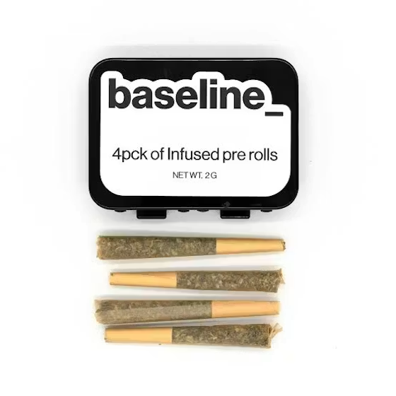 Baseline Guava Gelato .5g Infused Preroll 4pk