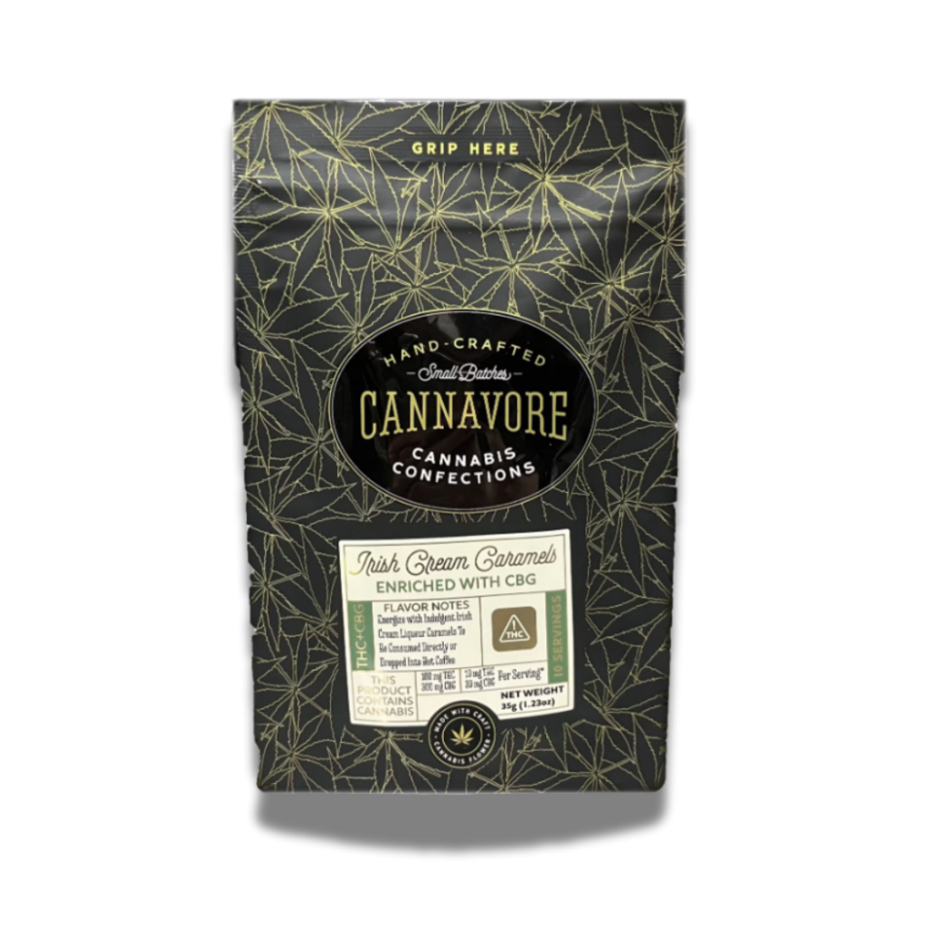 Cannavore Irish Cream 3:1 300mgCBG:100mgTHC Caramels