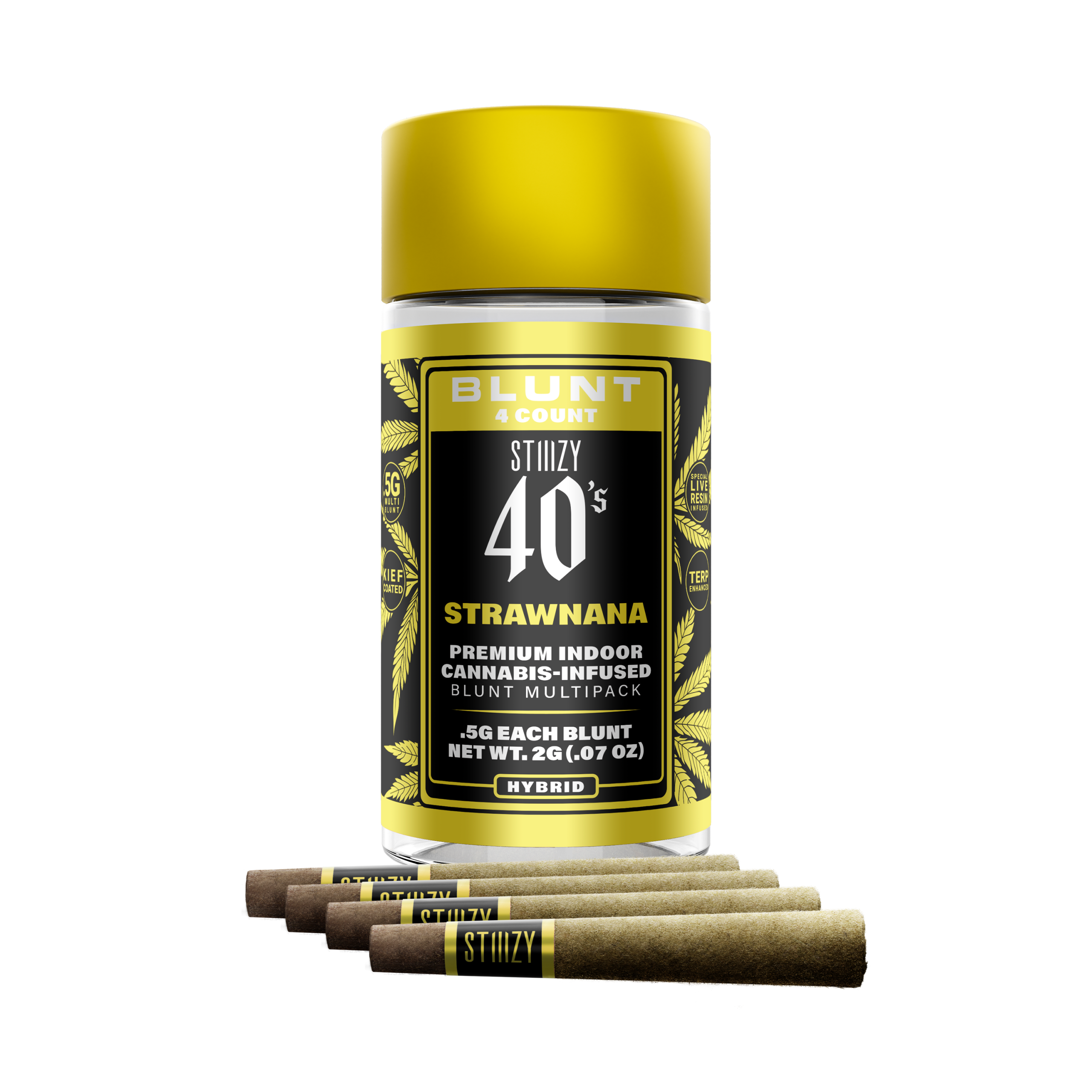 Stiiizy 40's Strawnana .5g Infused Blunt 4pk