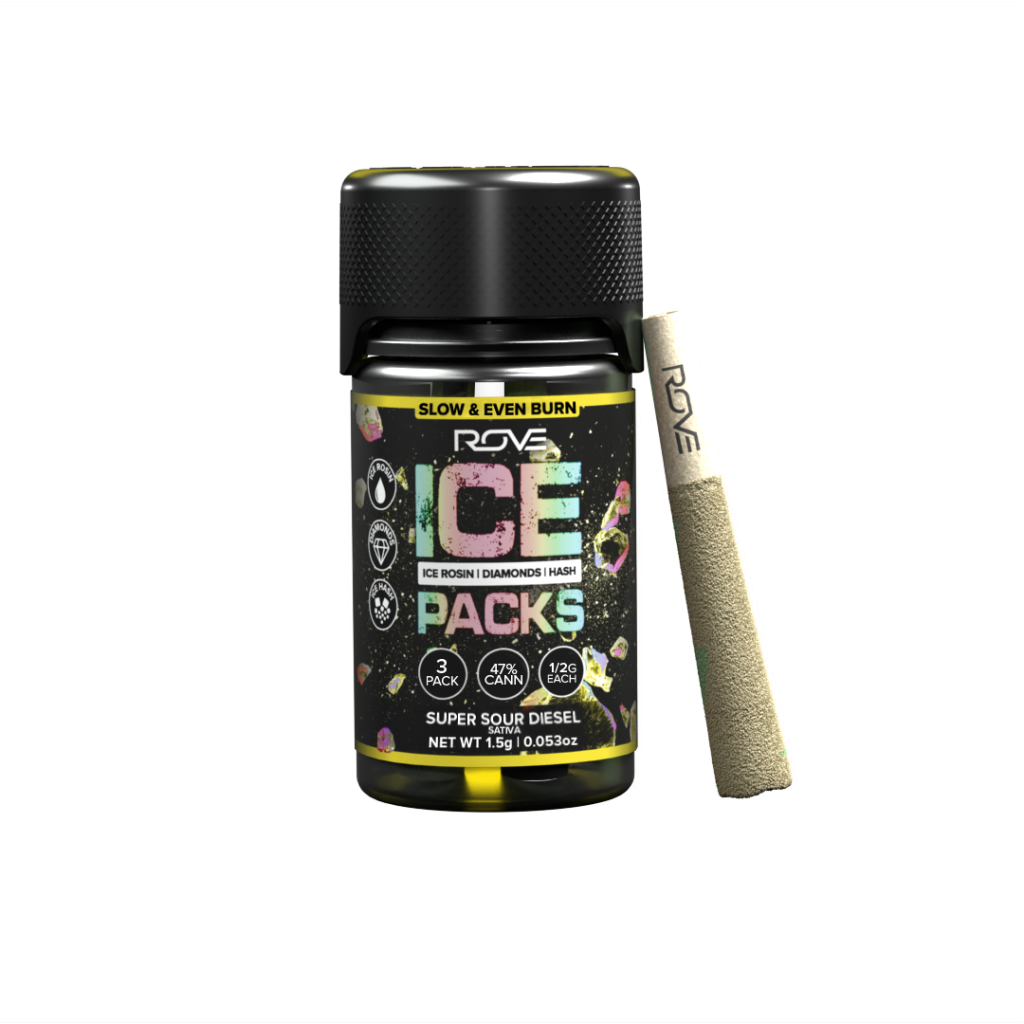 Rove Ice Packs Super Sour Diesel .5g Infused Preroll 3pk