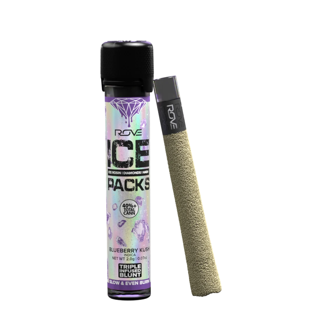 Rove Ice Packs Blueberry Kush 2g Infused Blunt