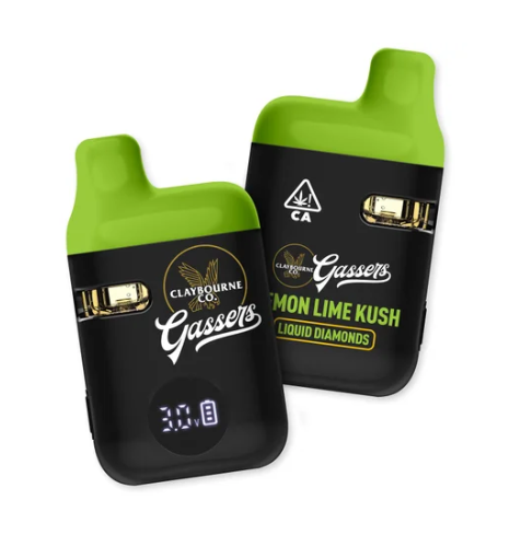 Claybourne Co. Gassers Lemon Lime Kush 1g Diamonds All In One