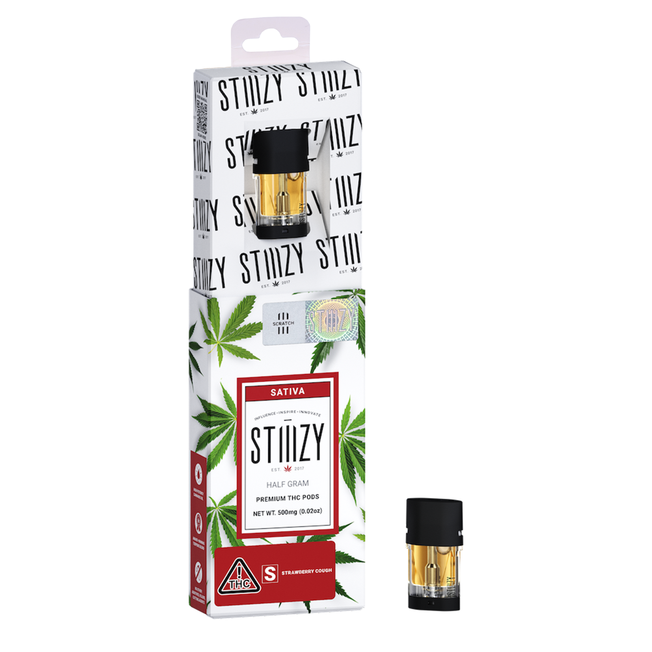 Stiiizy Strawberry Cough .5g Vape Pod