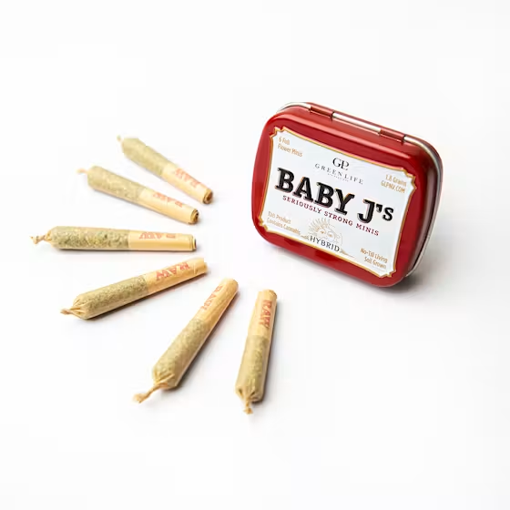 GLP Baby J's Grapes .3g Preroll 6 Pack