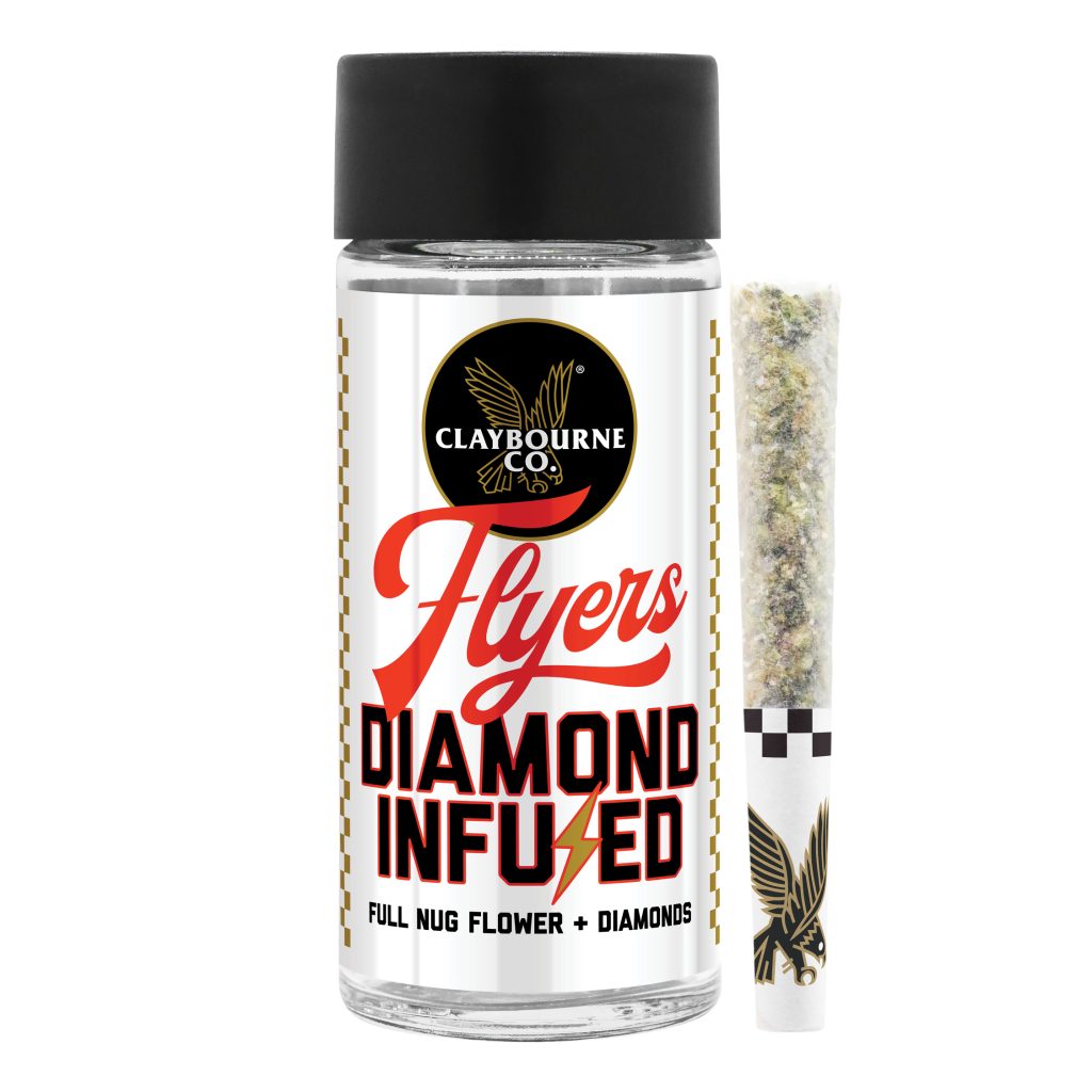 Claybourne Co. Diamond Flyers Wifi Barz .5g Infused Preroll 3pk