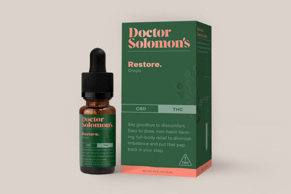 Dr. Solomon's Restore 1:1 Tincture 500mg THC : 500mg CBD