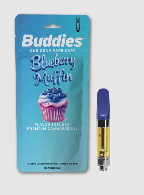 Buddies Blueberry Muffin 1g Vape Cartridge