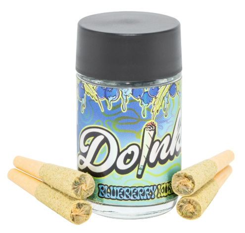 Doinks Blueberry Kush .5g Infused Preroll 4pk