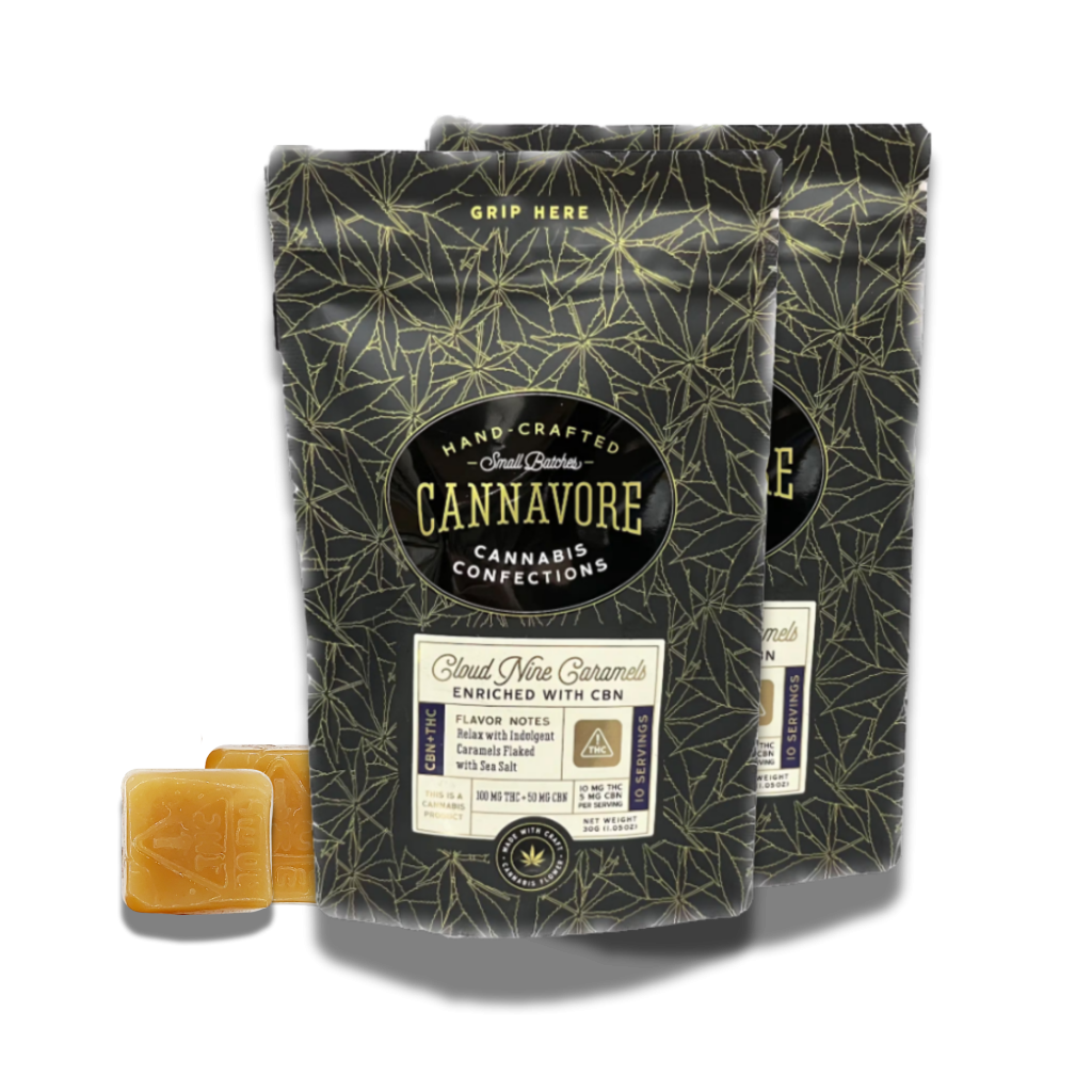 Cannavore Cloud Nine 2:1 100mgTHC:50mgCBN Caramels