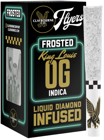 Claybourne Co. Frosted Flyers King Louis OG .5g Infused Preroll 3pk