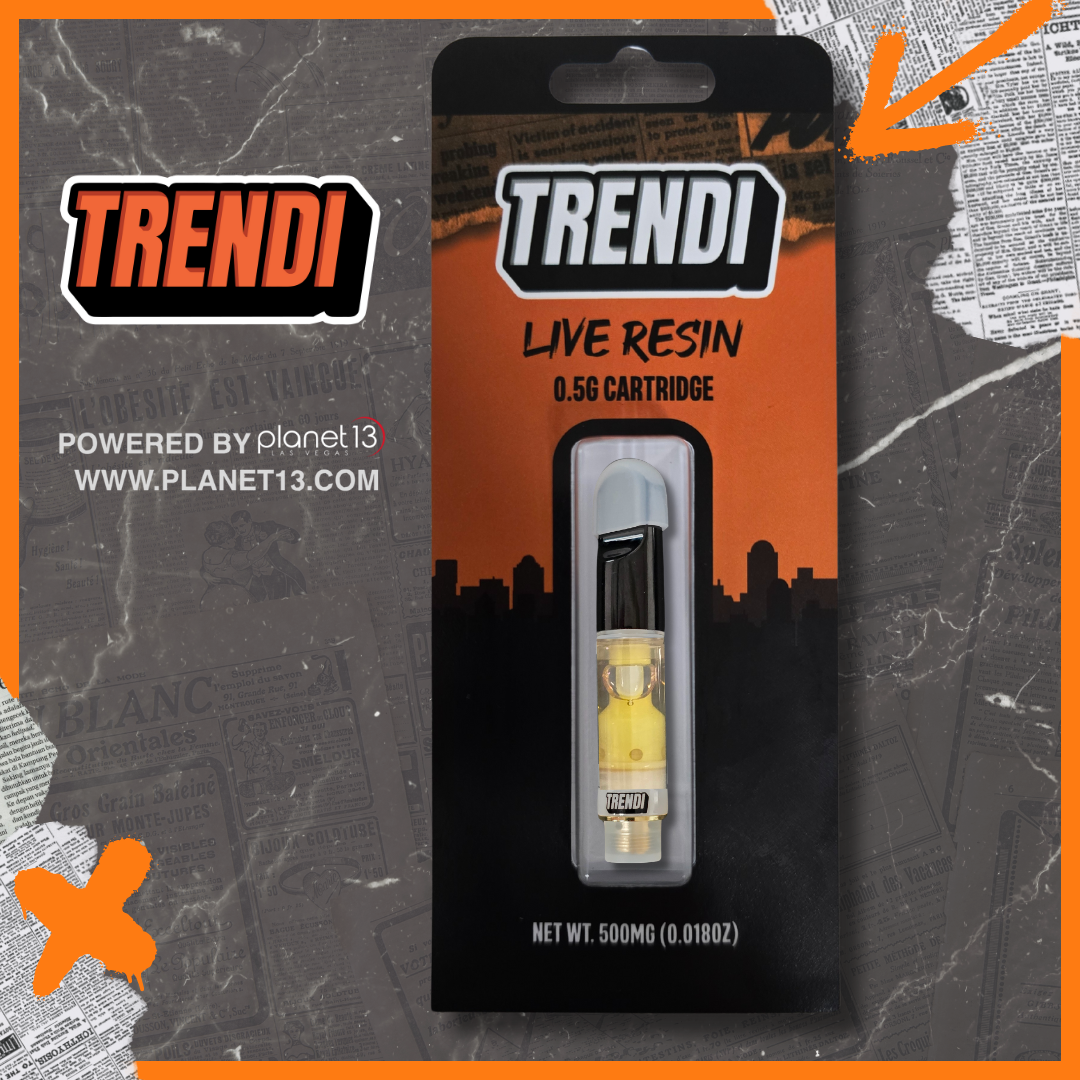 TRENDI Grape Biscotti .5g Live Resin Vape Cartridge