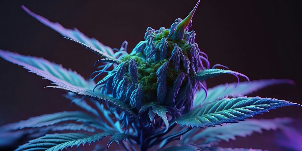 Blue Burst Strain Flower cannabis strain flower bud