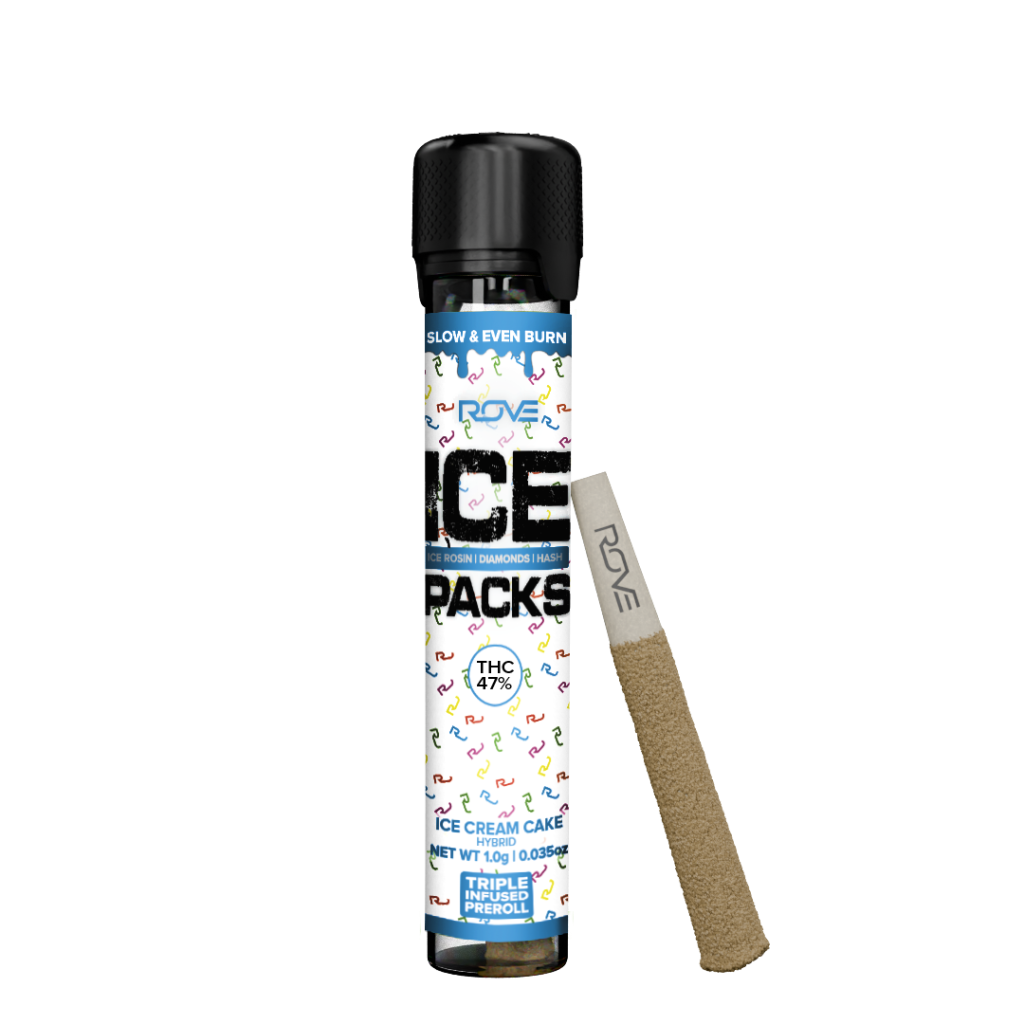 Rove Ice Packs Ice Cream Cake 1g Infused Preroll