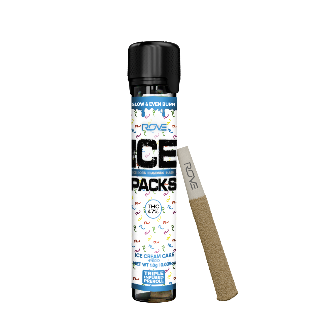 Rove Ice Packs Ice Cream Cake 1g Infused Preroll
