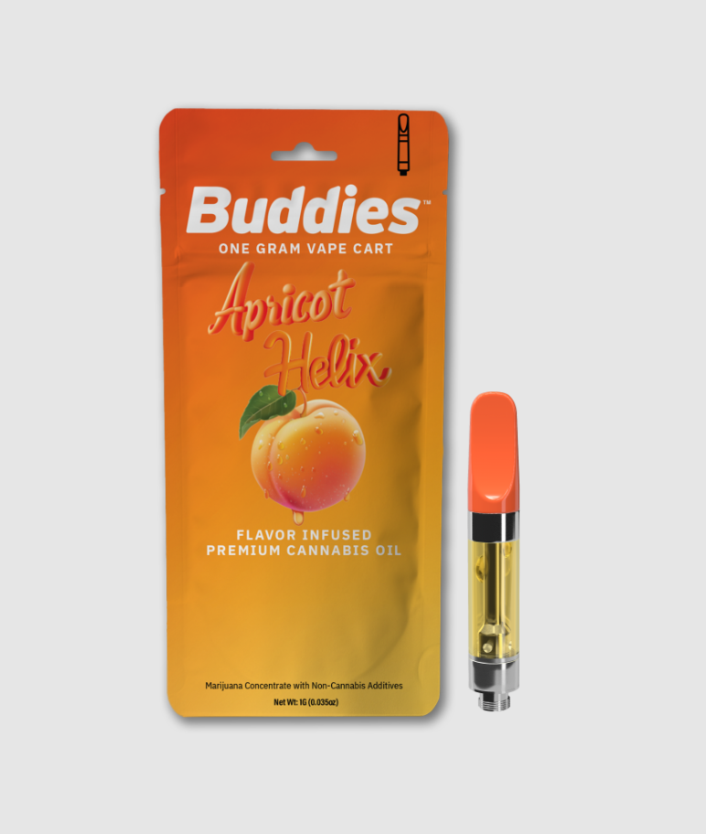 Buddies Apricot Helix 1g Vape Cartridge