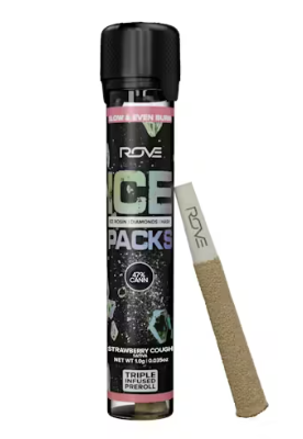 Rove Ice Packs Strawberry Cough 1g Infused Preroll