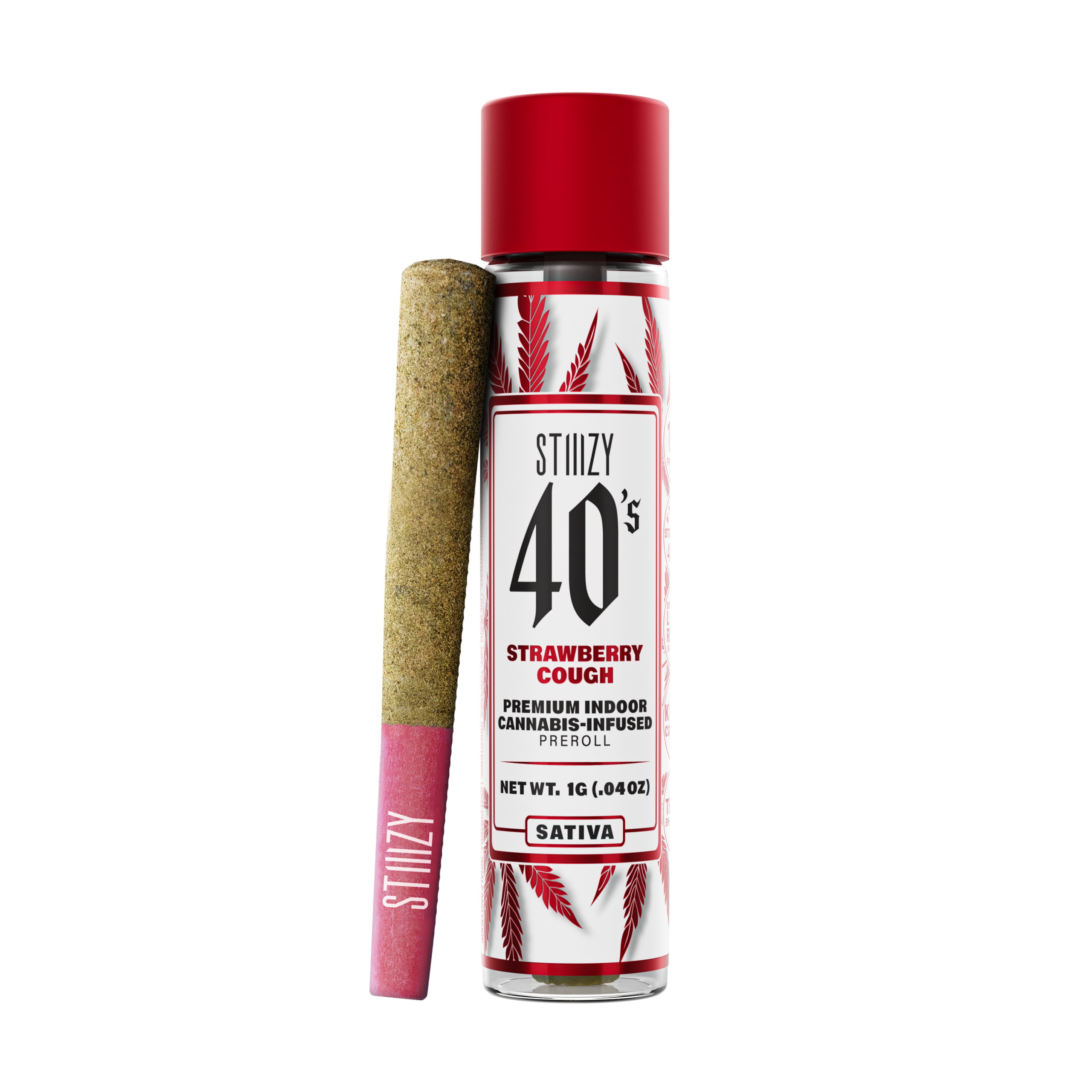 Stiiizy 40s Strawberry Cough 1g Infused Preroll