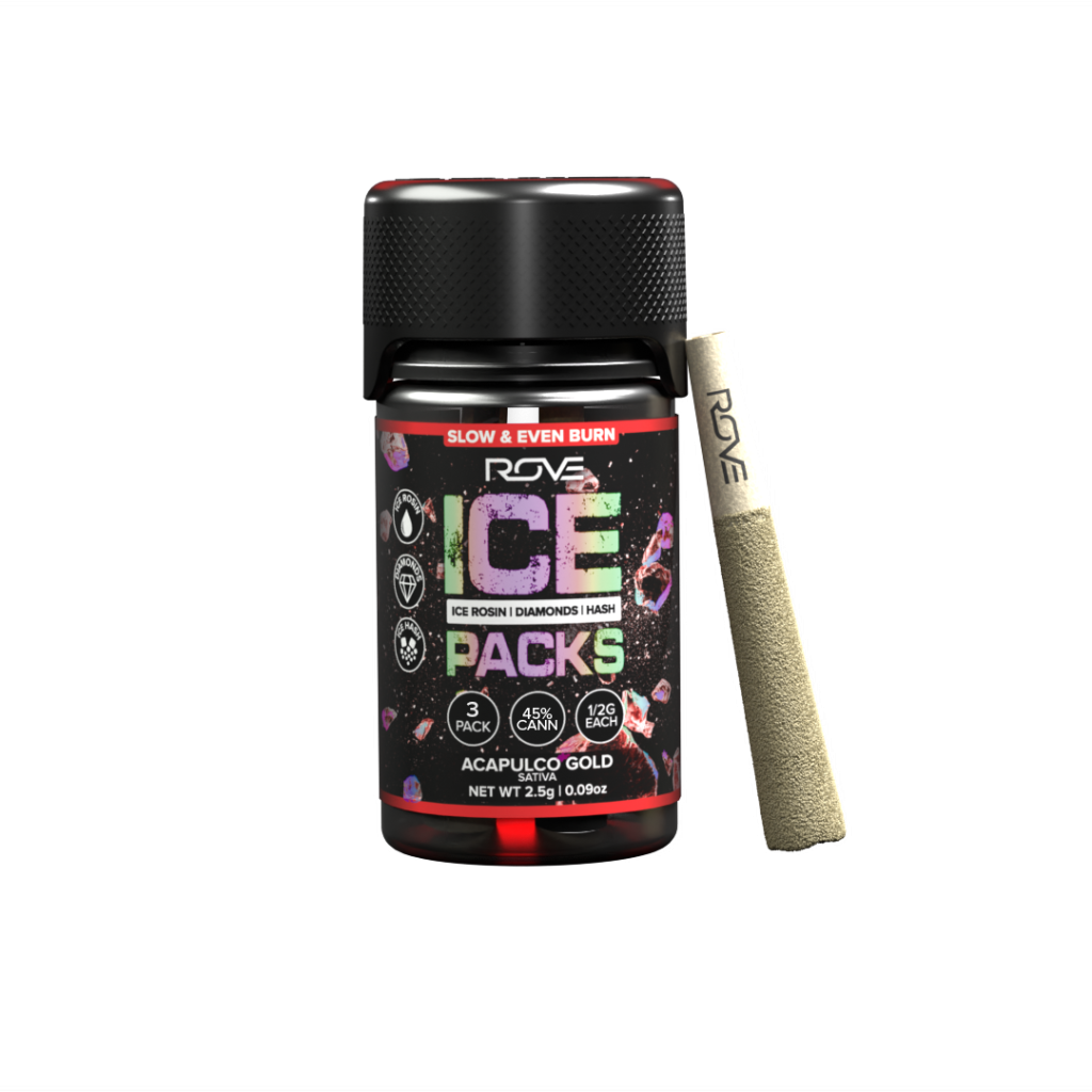 Rove Ice Packs Acapulco Gold .5g Infused Preroll 3pk