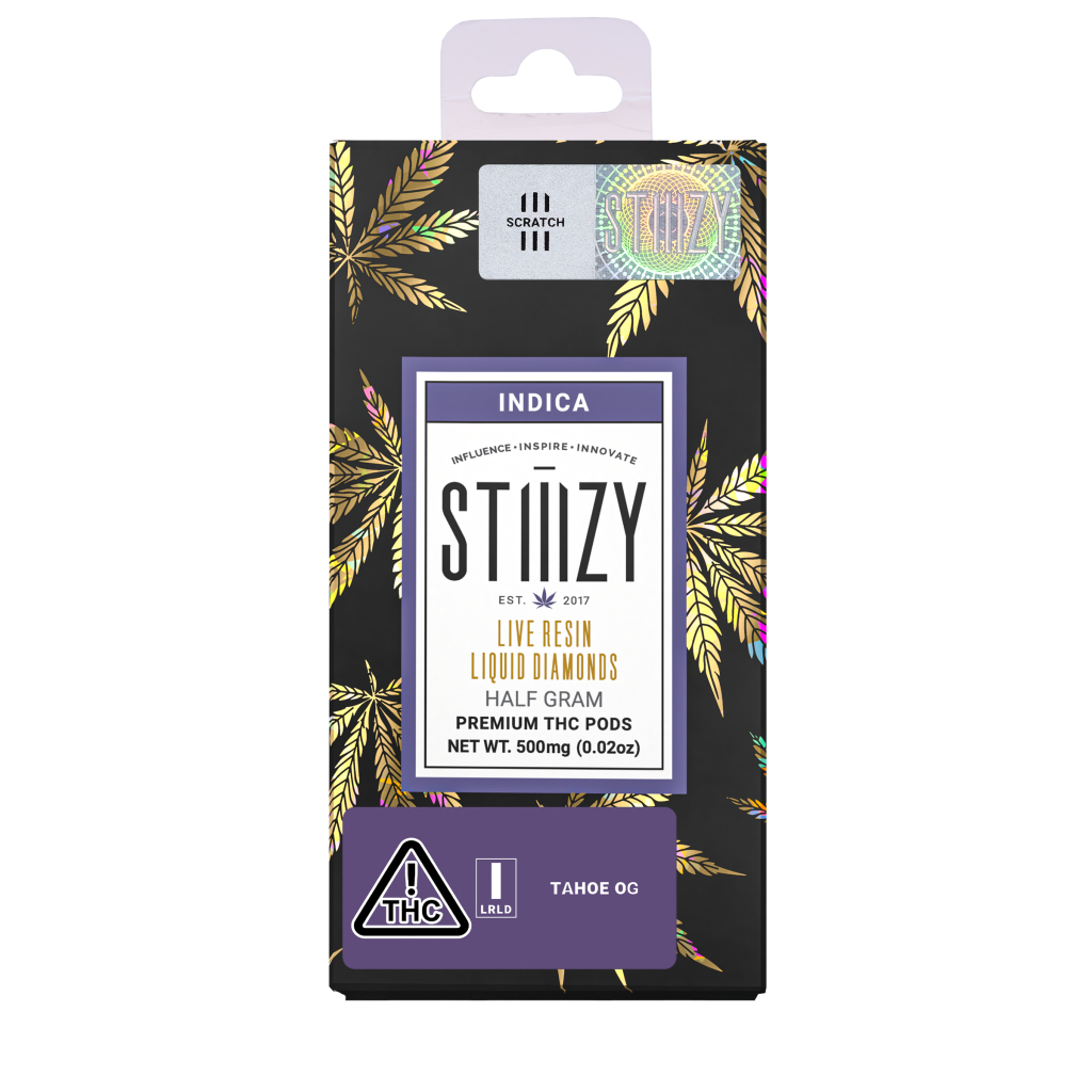 Stiiizy Tahoe OG .5g Live Resin Liquid Diamonds Vape Pod